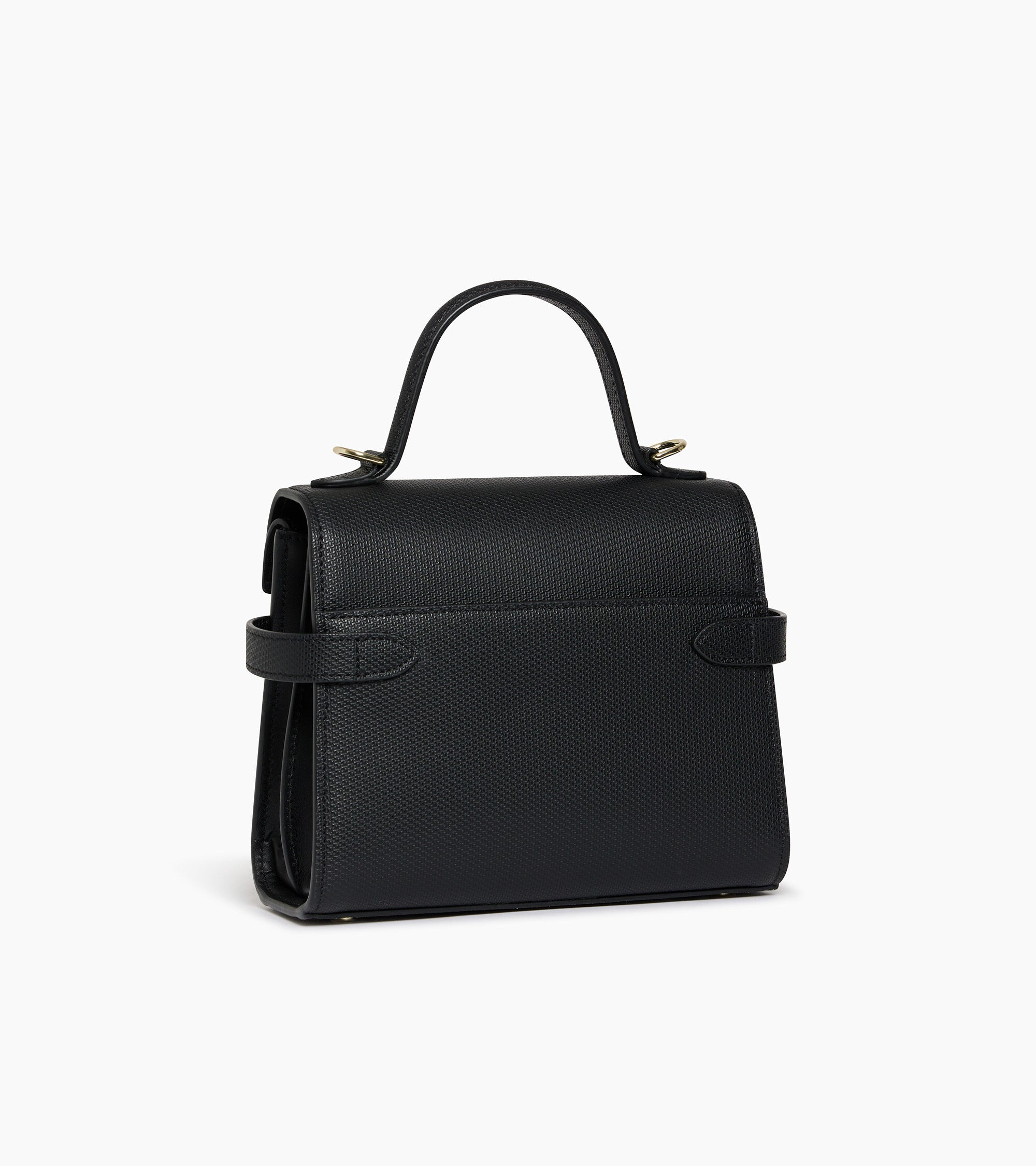 Emilie small double flap handbag in T signature leather