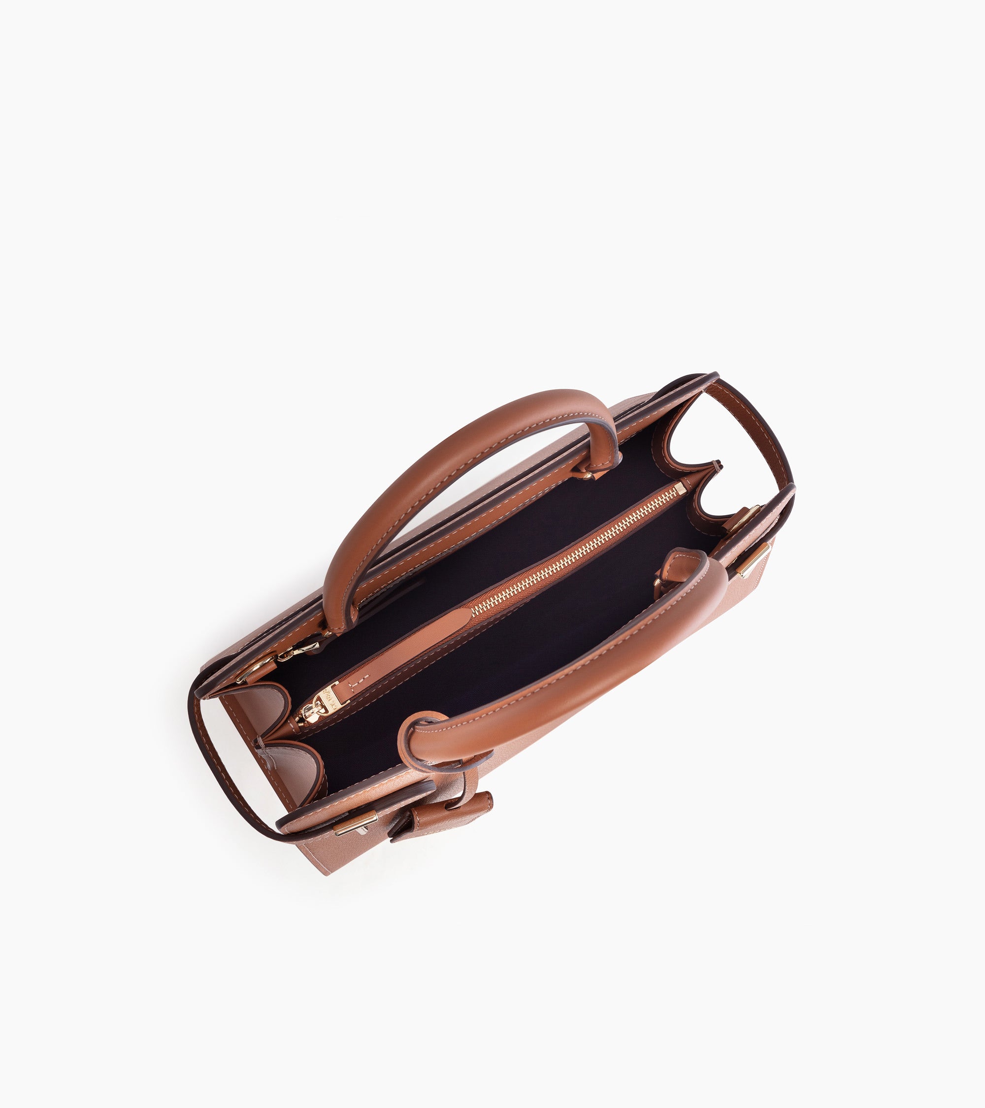 Emilie pebbled leather medium-sized handbag