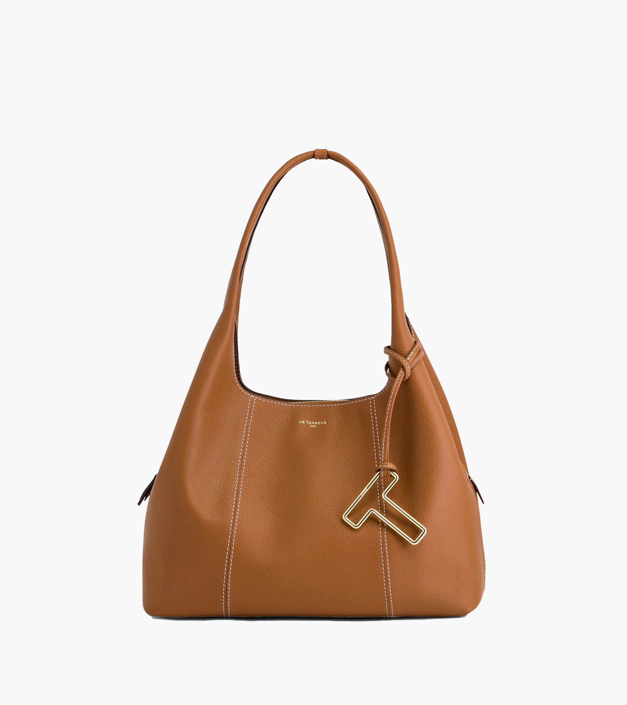 Medium Juliette pebbled leather shoulder bag
