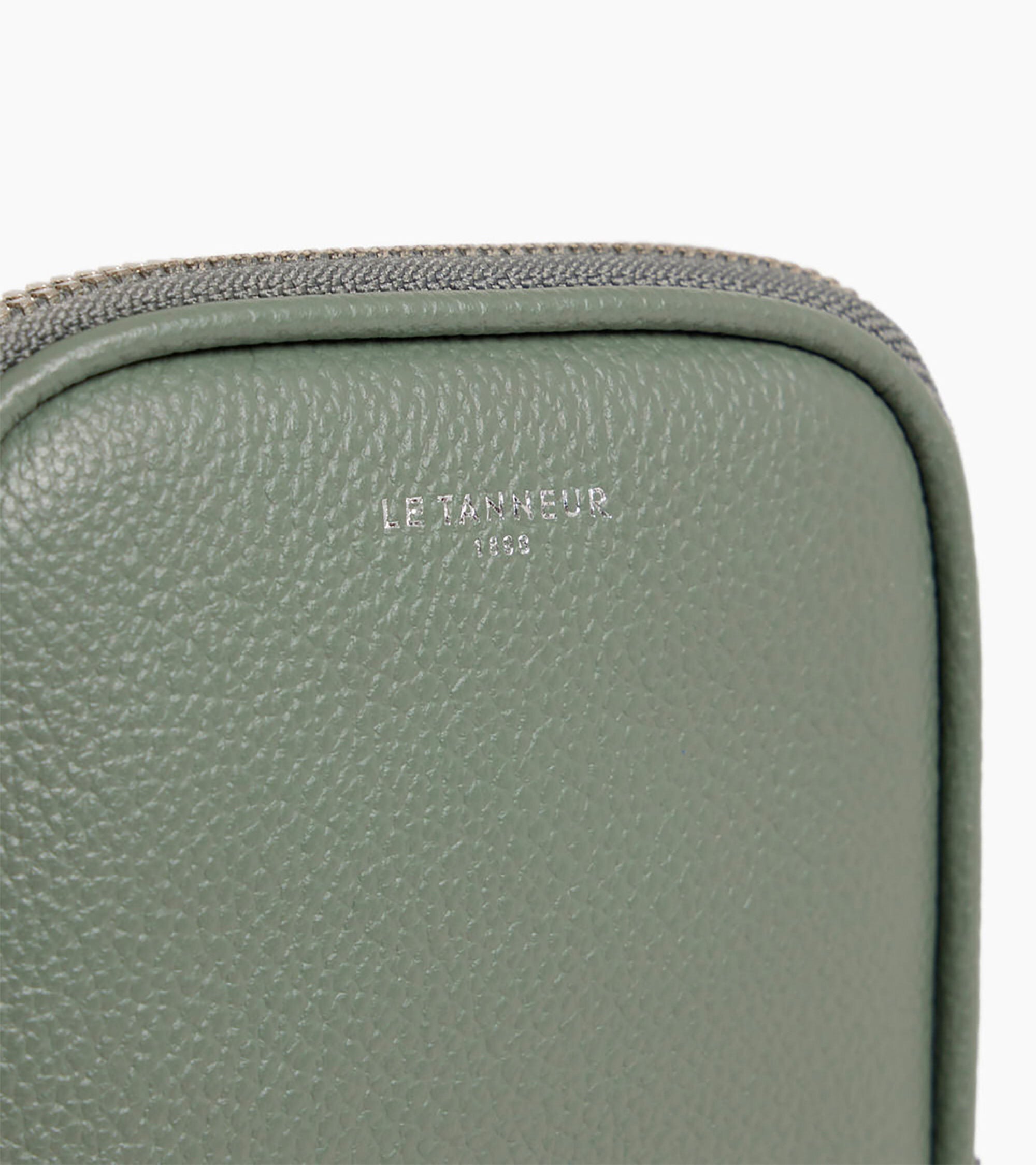 Emile phone case in pebbled leather