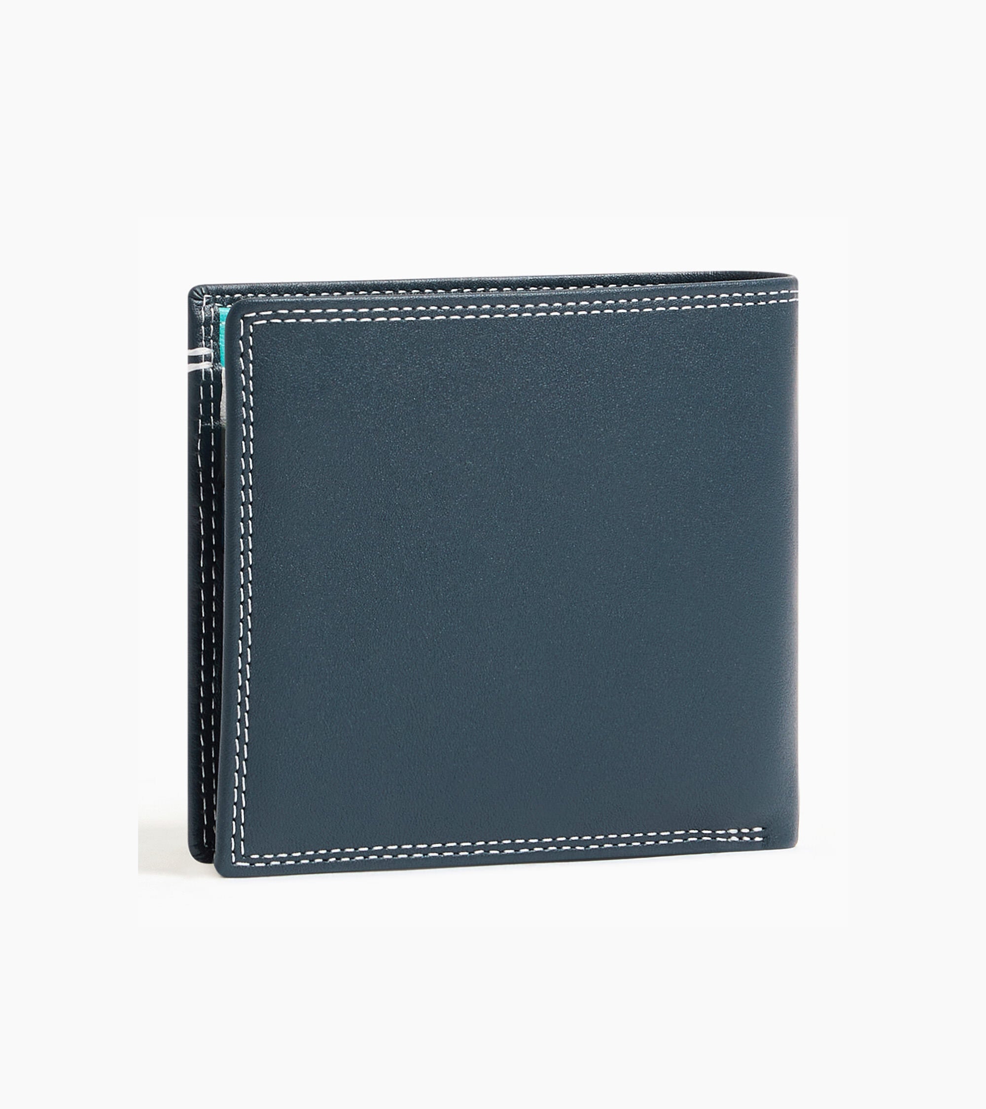 Martin smooth leather 2-fold flap wallet