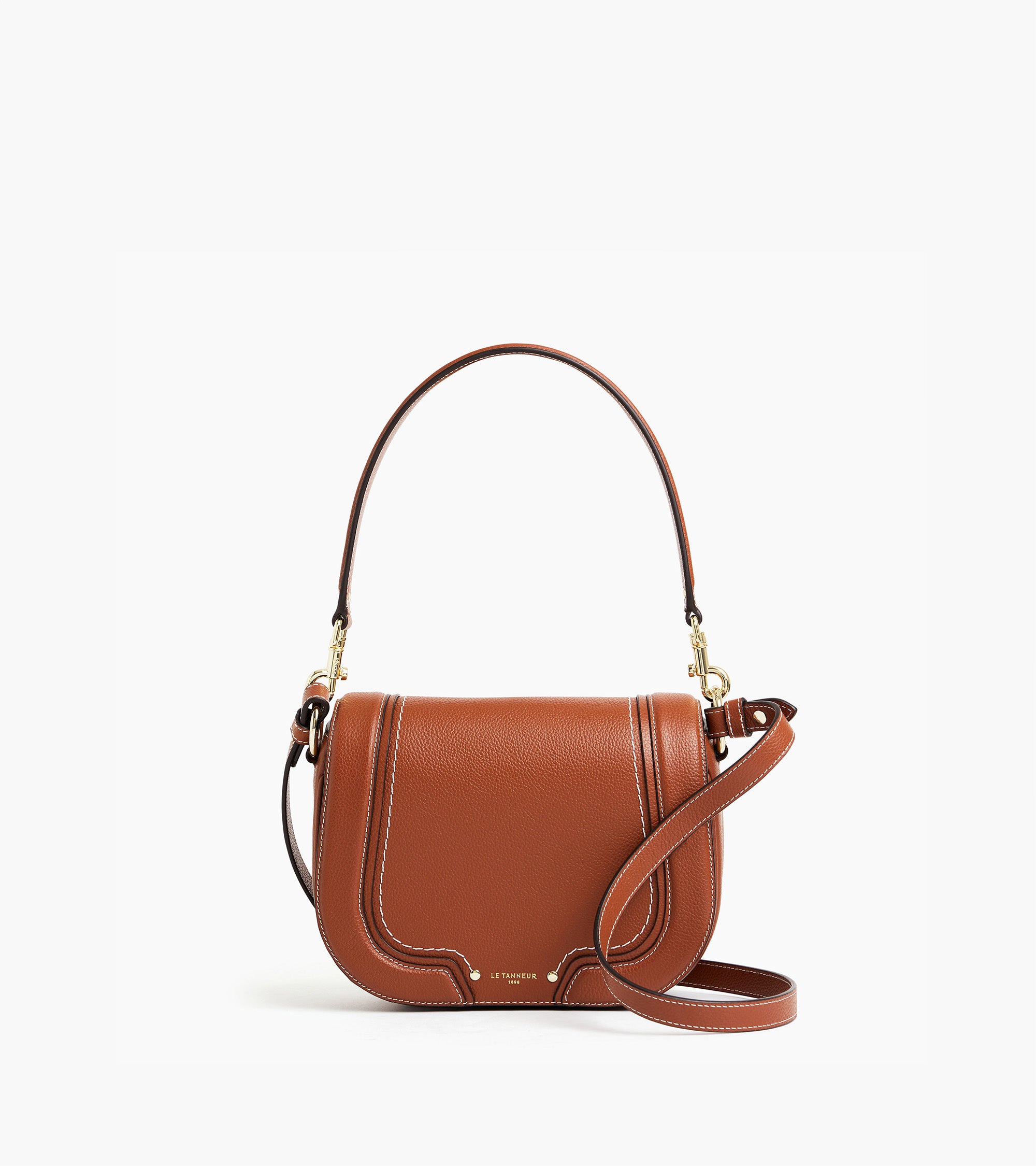 Ella medium crossbody bag in grained leather