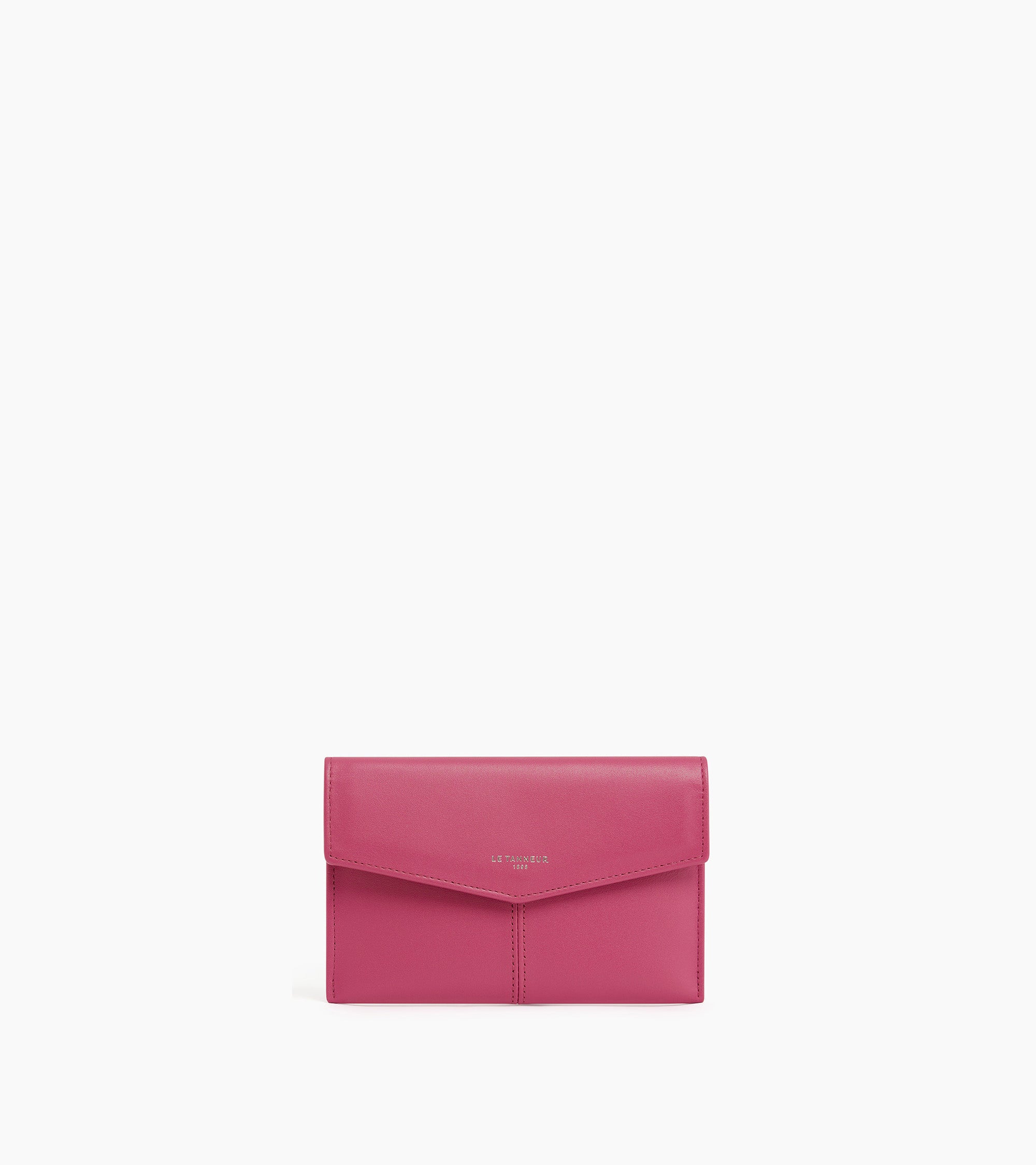 Charlotte medium envelope smooth leather clutch
