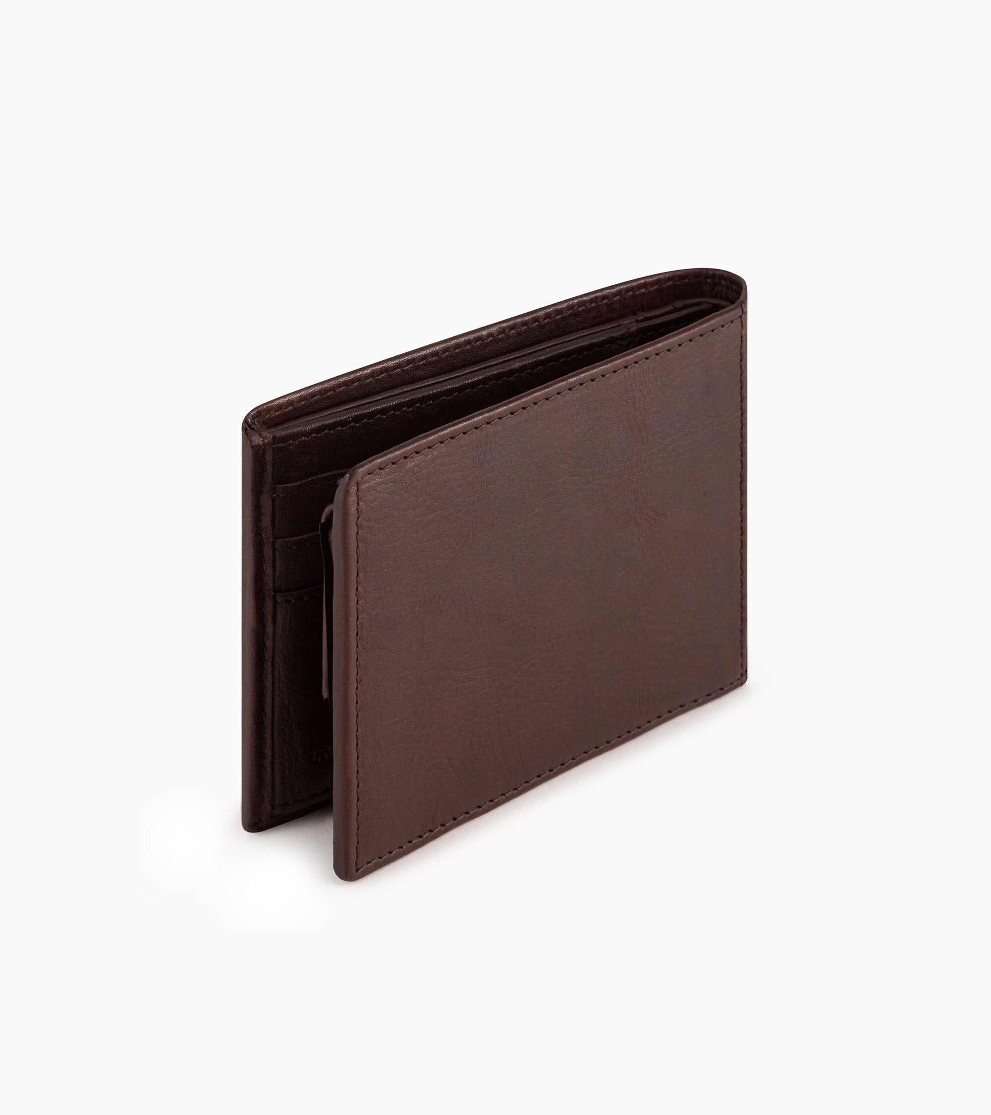 Horizontal Zipped pocket Gary oiled leather wallet