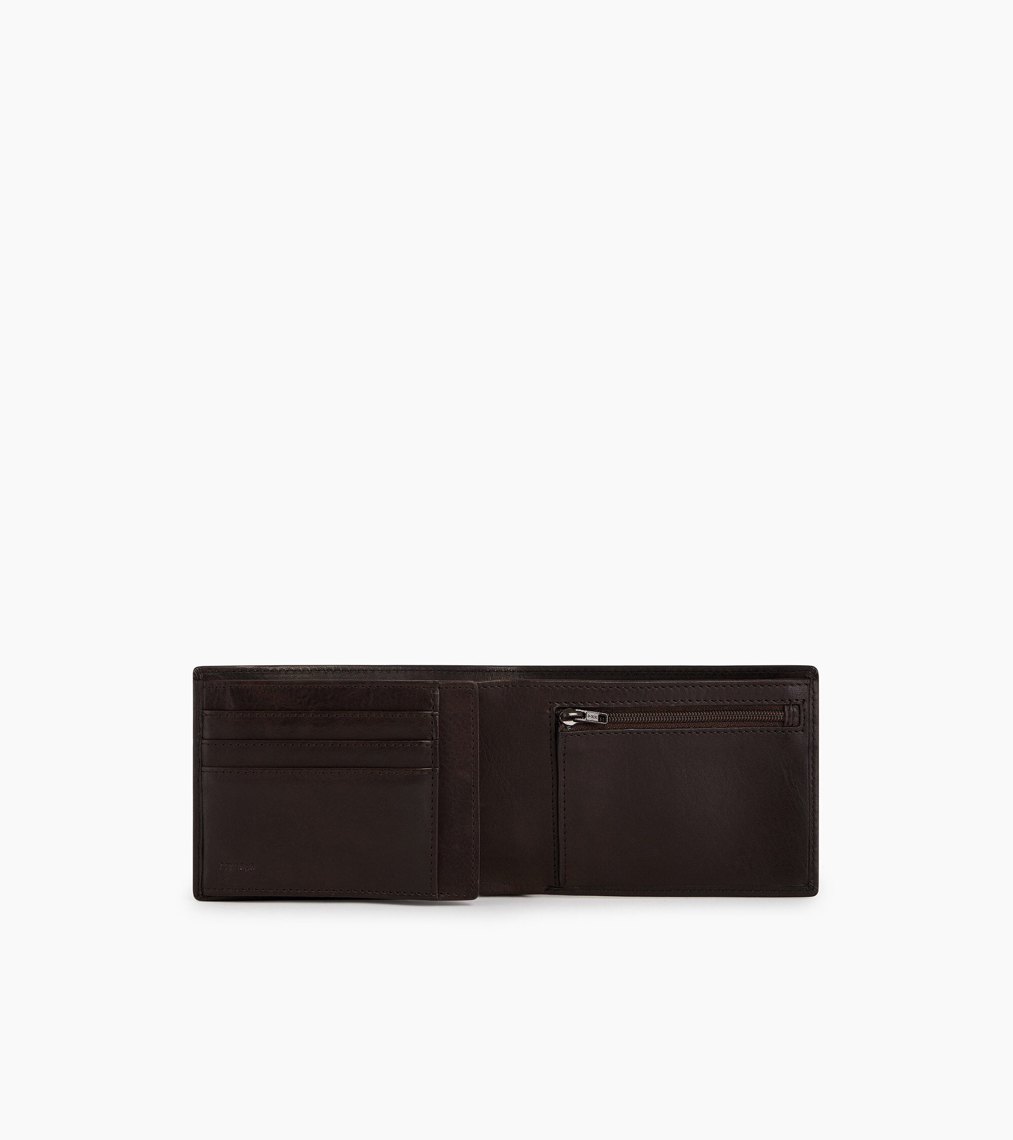 Gary medium horizontal wallet model 2 flaps in oiled leather