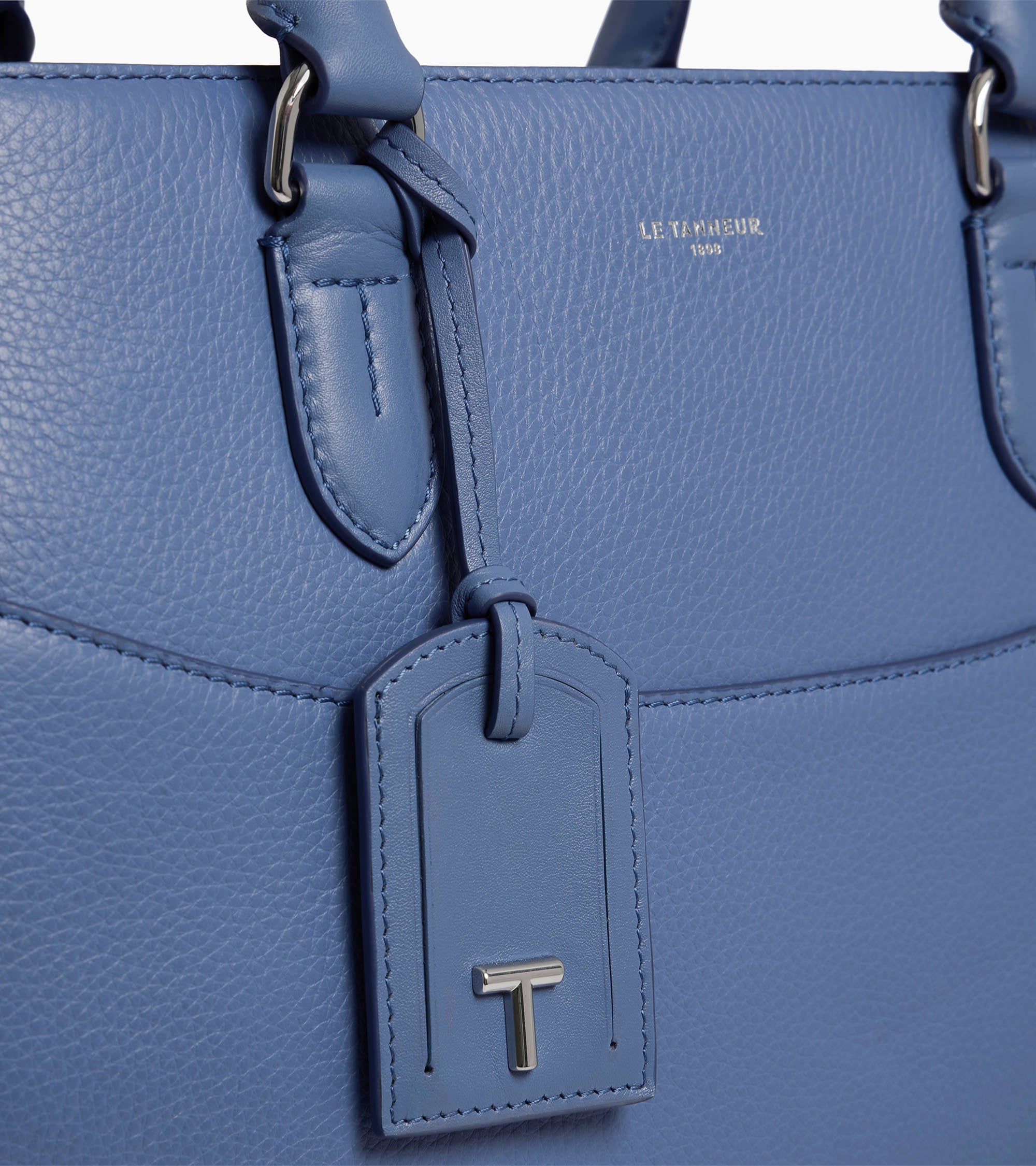 Romy large smooth grained leather handbag